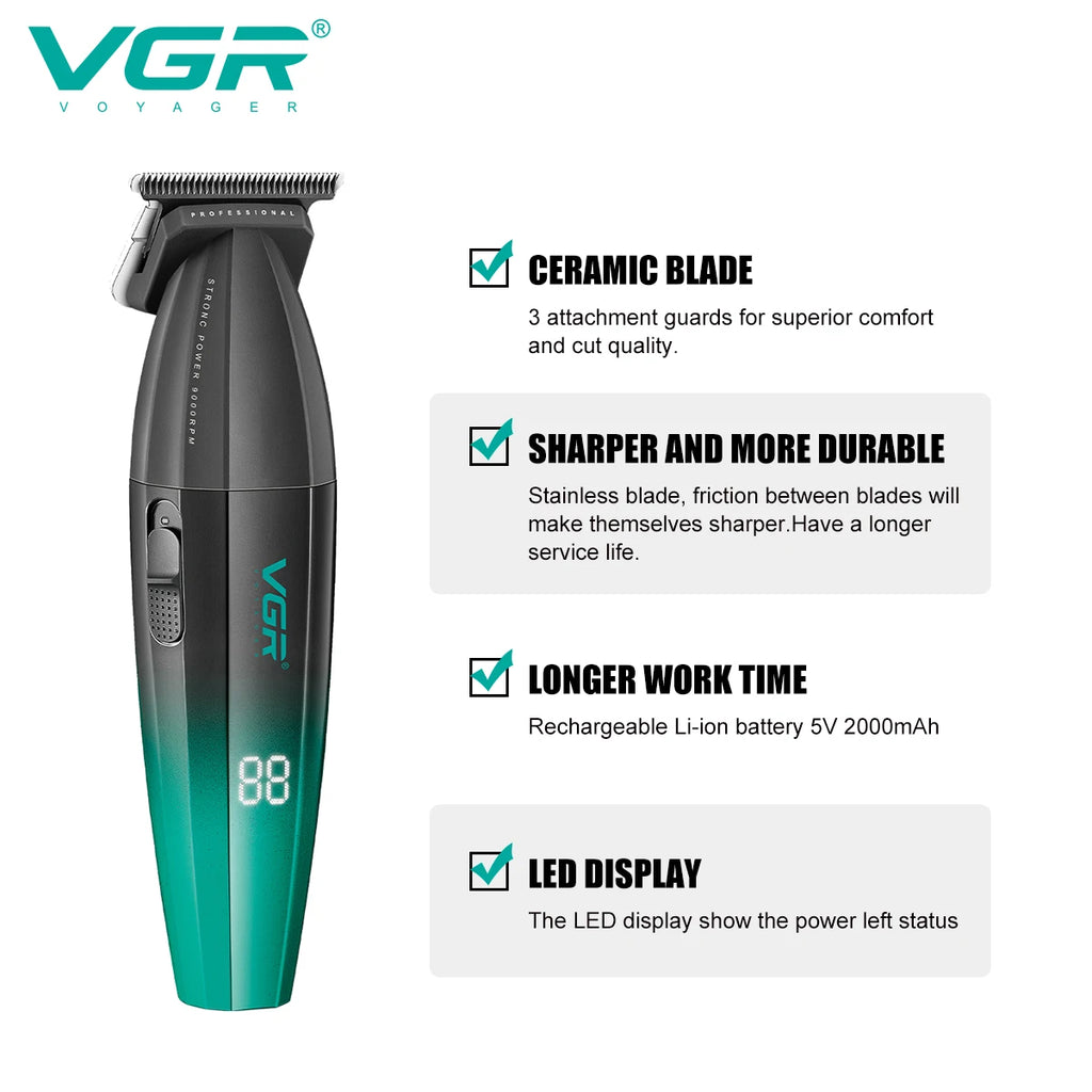 VGR 003 Clipper 906 Hair Cutting Machine High Quality 308 Hair Clipper Professional Set Vgr 003 9000 Rpm 45
