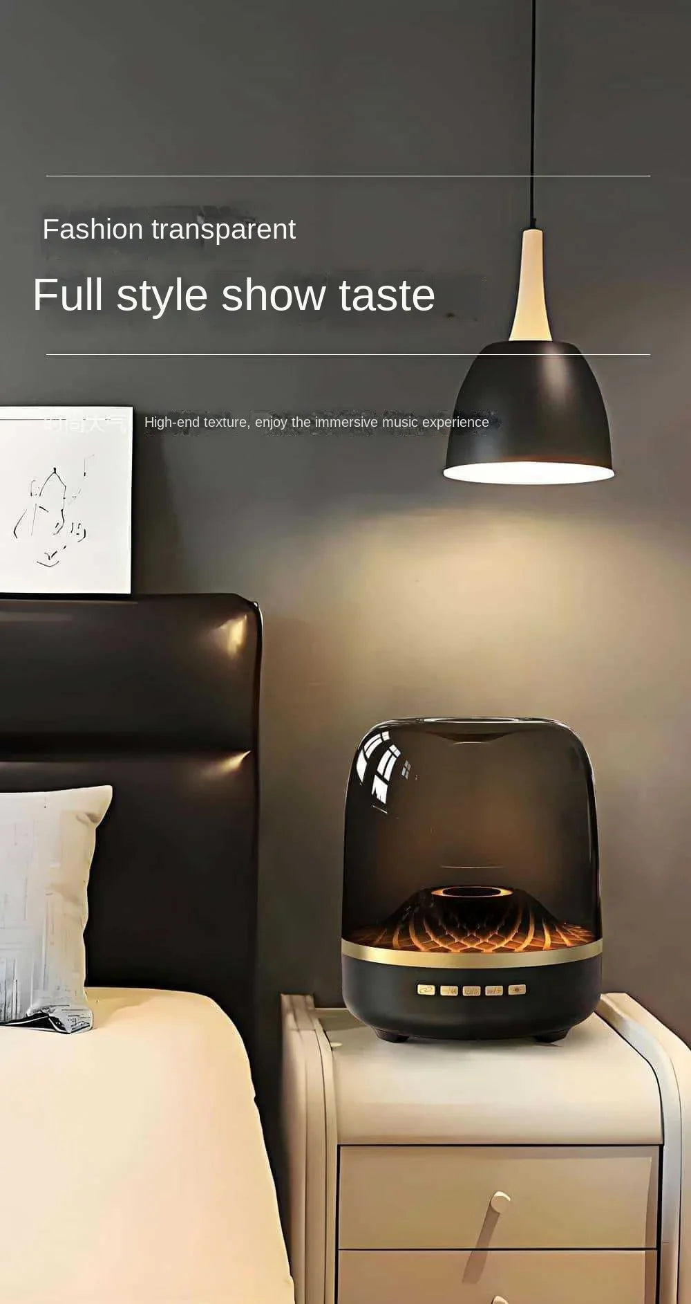 New Sound Box Bluetooth Speaker Subwoofer Colorful Glass Home High Volume Wireless Computer Speaker Audience Tronsmart Speaker