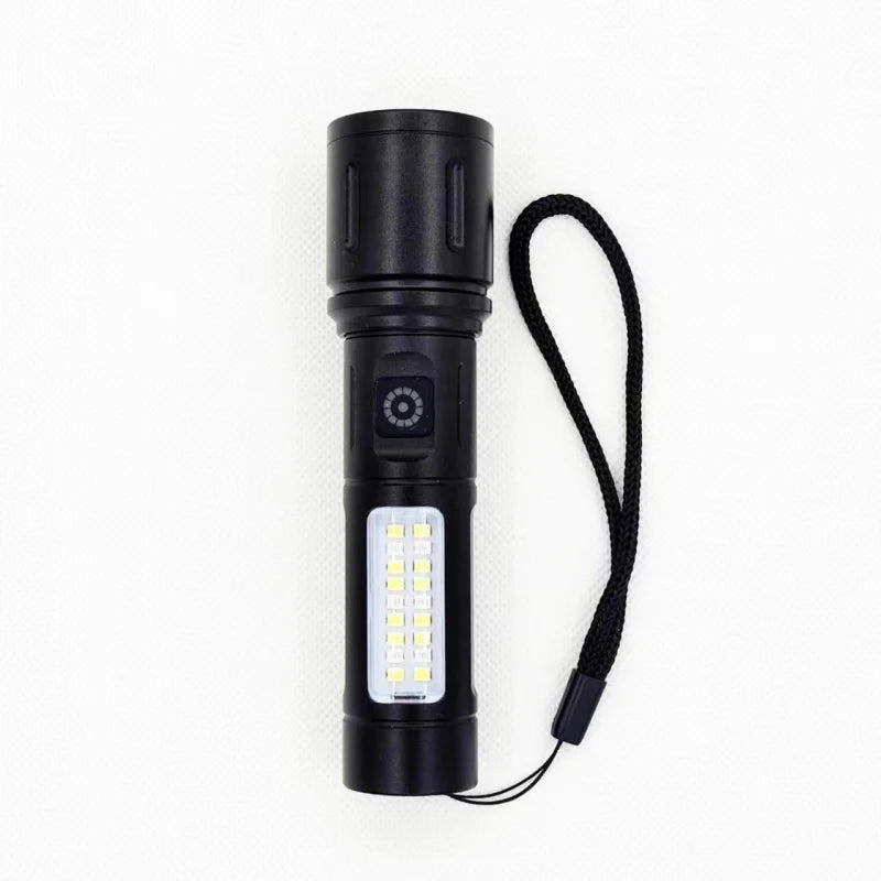 White Laser Long-Range Flashlight Aluminum Alloy High-Intensity Zoom Lighting Torch Multi-Functional Work Light