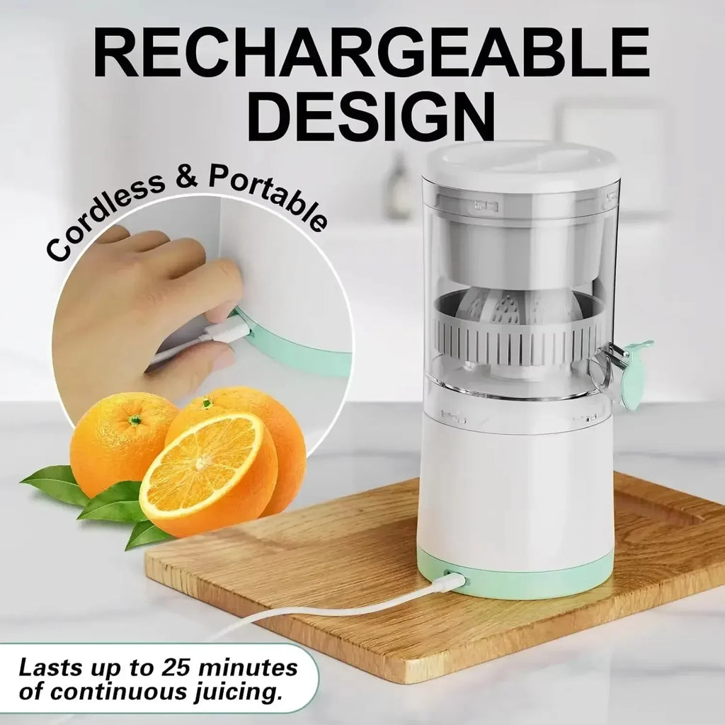 Fully Automatic Fruit Juicer Extractor Portable Juice Machine with Residue Separation Bidirectional Spiral for Home Use