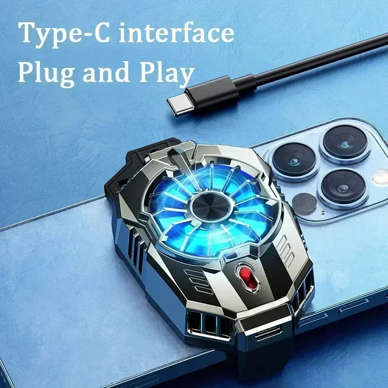 Magnetic Mobile Phone Cooling Radiator Fan Two Speed Adjustable Semiconductor Ice Sealed Radiator For IPhone Samsung Xiaomi