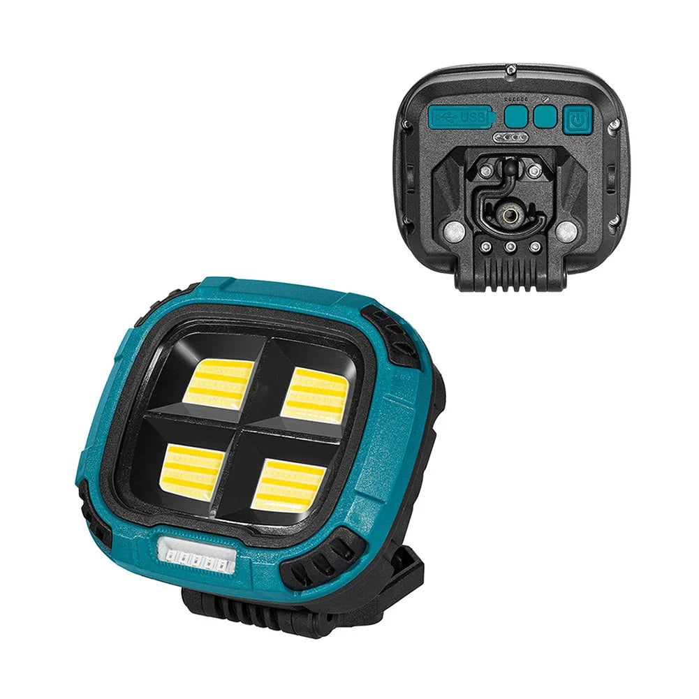 New Portable Led Spotlight Super Bright Led Dimmable Work Light USB Rechargeable for Outdoor Camping Lamp Led Flashlight by