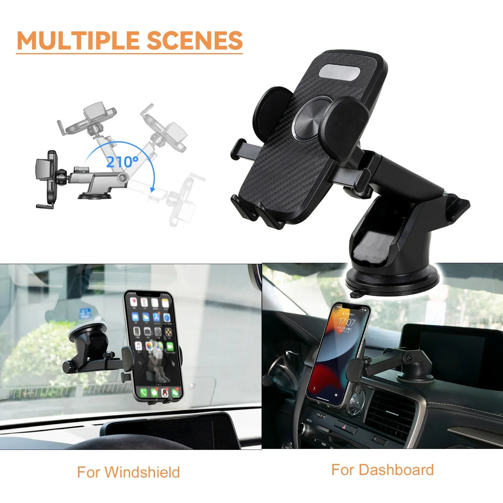 Car Phone Holder Auto Clamp Windscreen / Dashboard Suction Mount Stand Cradle AX