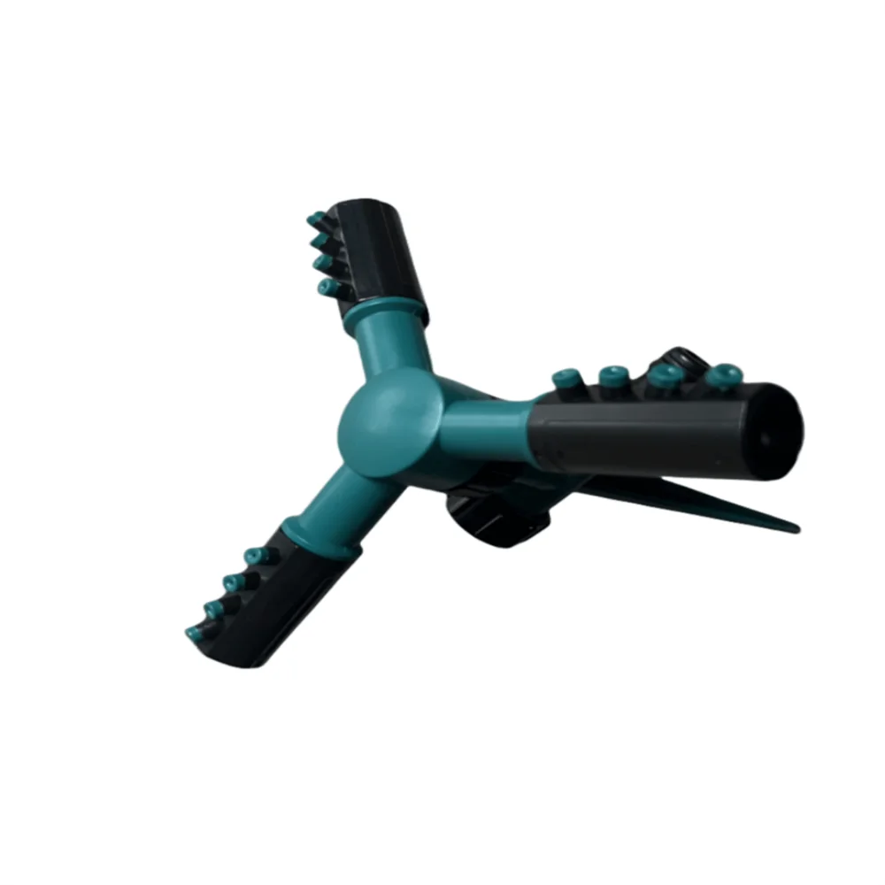 New Type Ground Insertion Large Trident Head Sprinkler Automatic 360 degree Rotation Lawn Sprinkler Series Nozzle Concrete Maint