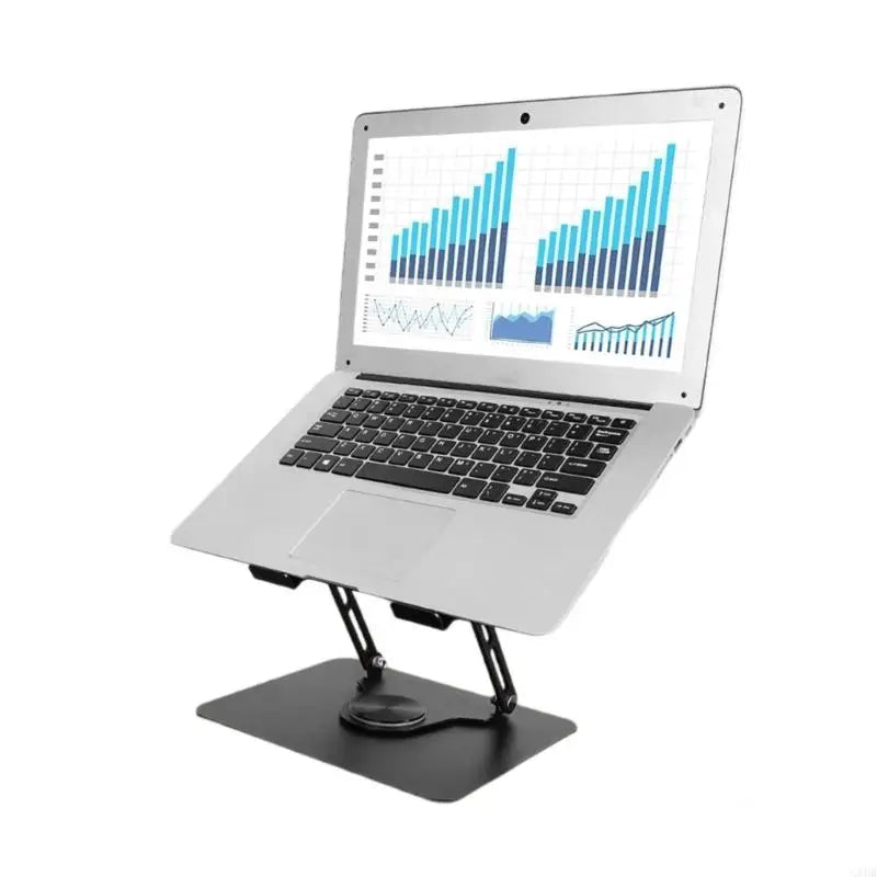 G8DB 360° Rotating Laptop Stand, Notebook Holder Height Adjustable Carbon Steel