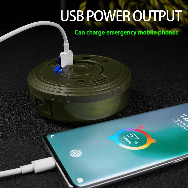 Campify Lamp String Camping Light With Retractable LED String LightsColorful Festive Atmosphere Lights Equipment Tent Light