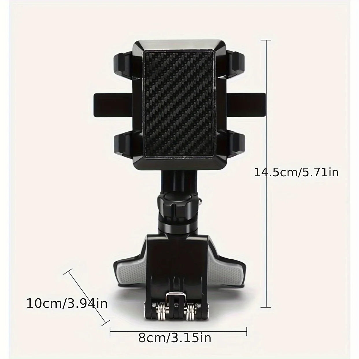 360° Rotatable Car Mobile Phone Holder - Dashboard Navigation Mount with Parking Number Plate