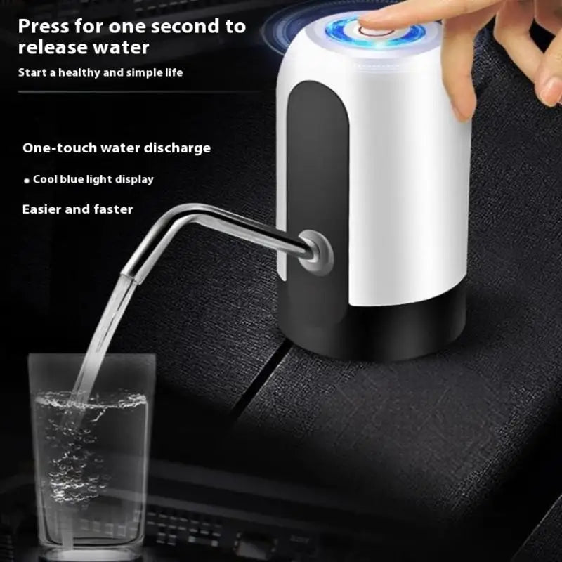 USB Rechargeable Water Bottle Pump 5 Gallon Water Bottle Dispenser Camping Portable Electric Water Dispenser Reusable