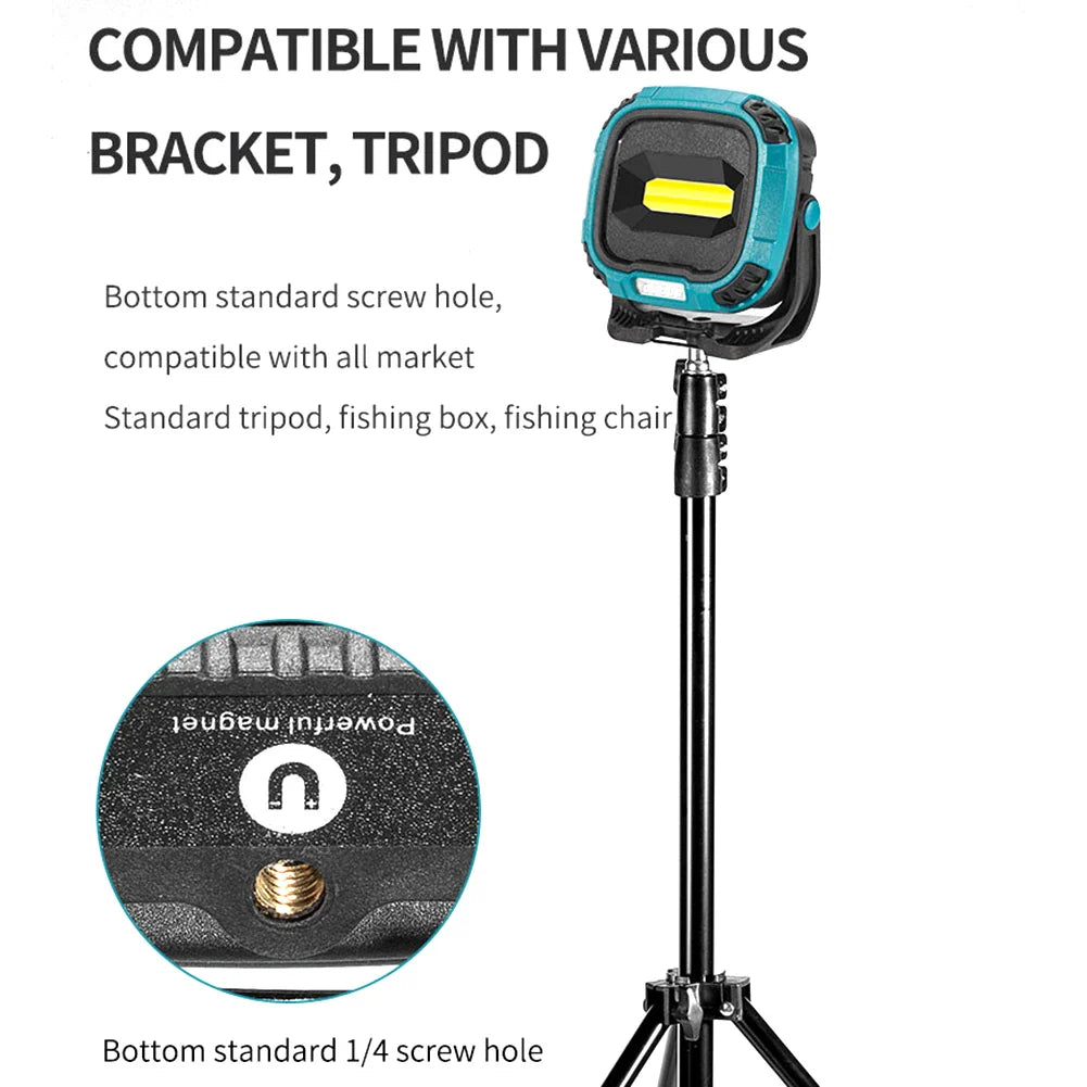 New Portable Led Spotlight Super Bright Led Dimmable Work Light USB Rechargeable for Outdoor Camping Lamp Led Flashlight by