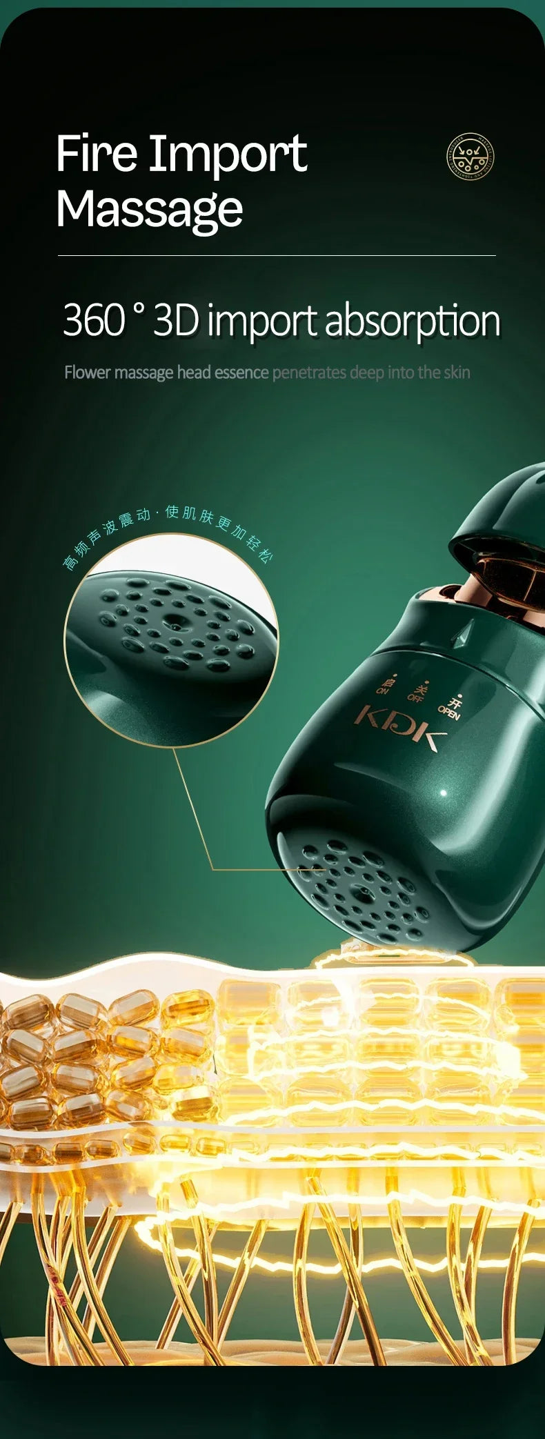 3-in-1 EMS Facial Lifting Device - Skin Tightening Wrinkle Reduction & Anti-Aging for Neck/Eye/Face Care Massage Roller