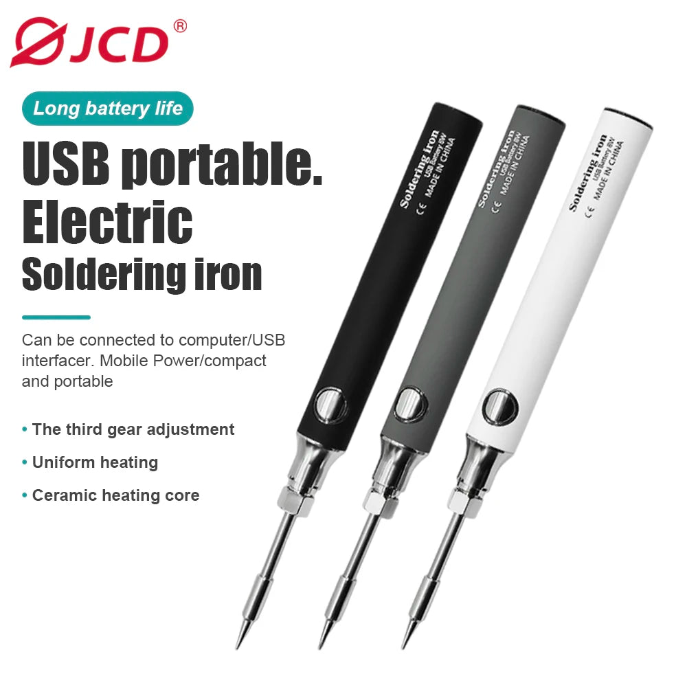 USB Soldering Iron Wireless Charging Electric Solder Iron 5V 8W Fast Charging Lithium Rechargeable Portable Repair Welding Tools