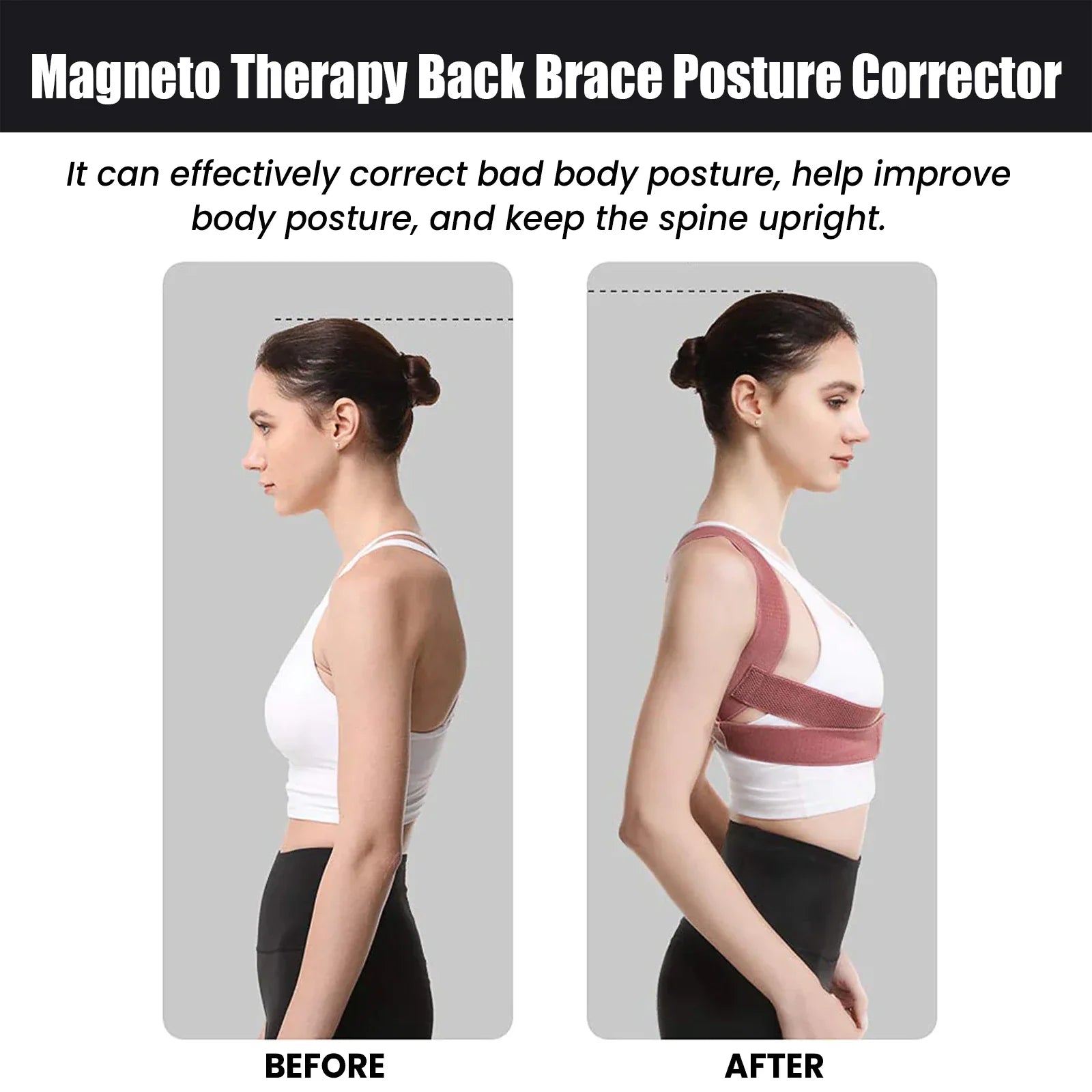 Back Support Posture Brace Body Back Sitting Position Rectifier Adult Writing Humpback Correction