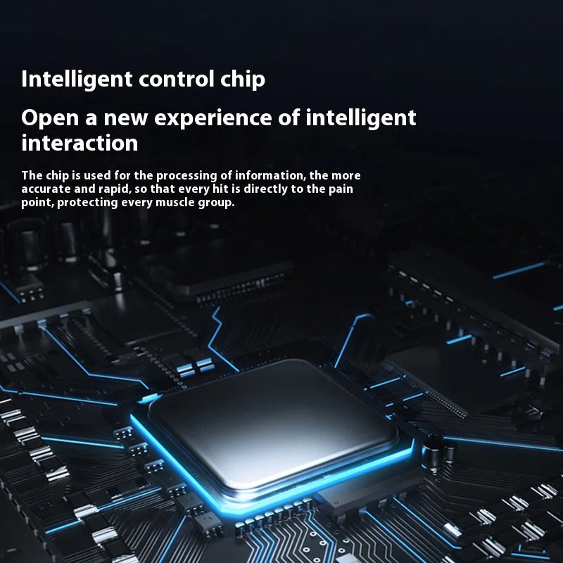 Smart High Frequency Massage Gun Electric Deep Tissue Muscle Relax Body Massager for Fitness Recovery Fascia Therapy