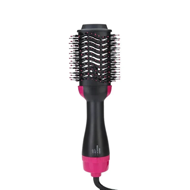 Four-in-one hot air brush; multi-functional lazy hairdryer; negative ion curling iron; hair beauty straightening combhair curler