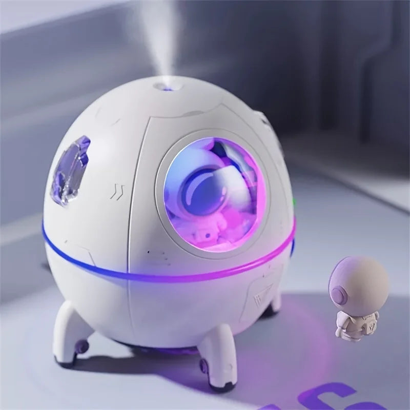 Portable Office Desktop USB Astronaut Space Capsule Air Humidifier Diffuser 220ML With Colorful Led Light