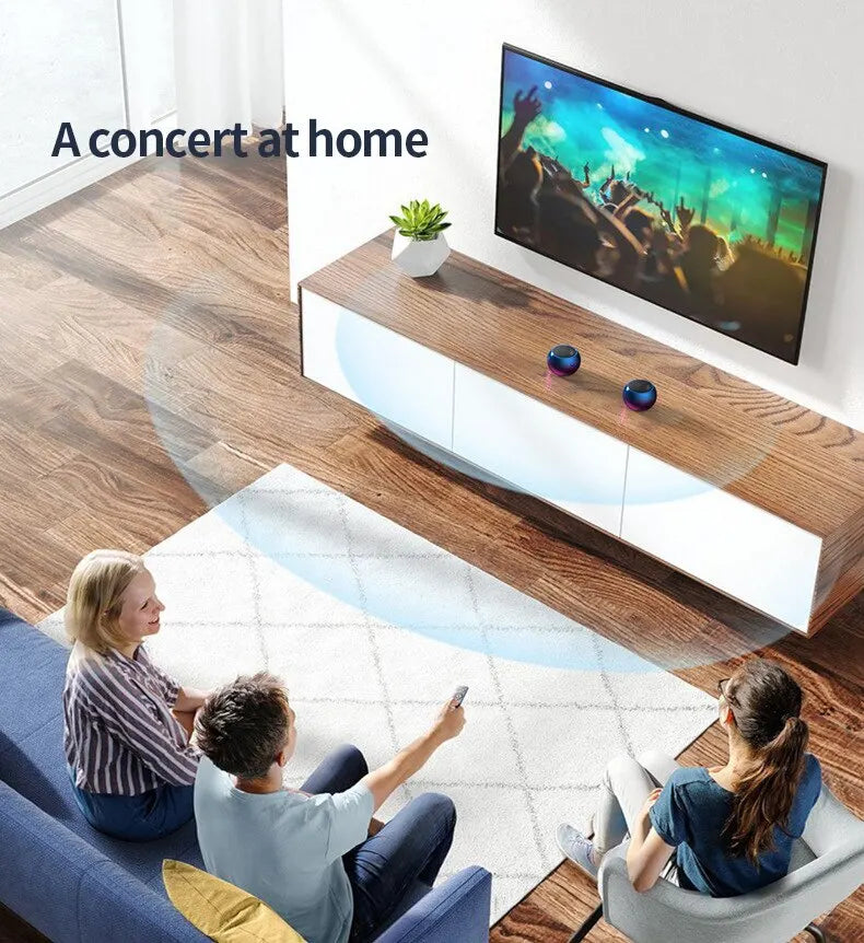 M3 Small Bluetooth Wireless Speaker - Heavy Metal Steel Gun Design & Portable Subwoofer for Outdoor Activities