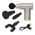 Mini Fascia Massage Gun Powerful Mini Deep Tissue Massage Gun for Muscle Recovery & Pain Relief with 4 Attachments