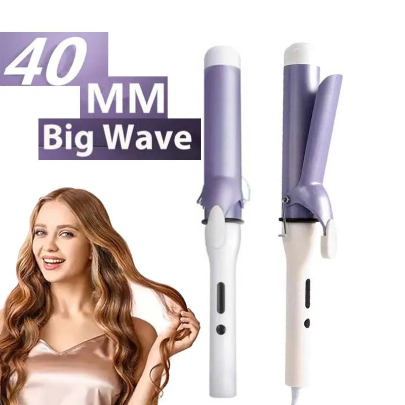 40Mm Curling Barrel Fast Heating Curling Irons Tourmaline Ceramic Curling Iron Large Electric Curler Hair
