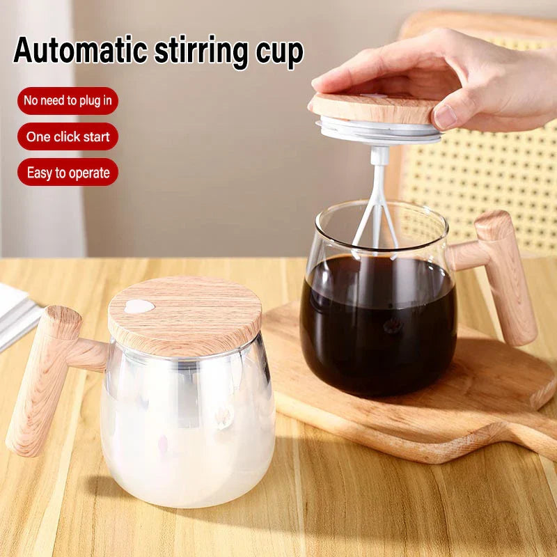400ML Automatic Stirring Cup Rechargeable Portable Coffee Mug Electric Stirring Rotating Magnetic Home Drinking Tools