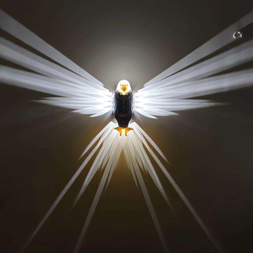 Bald Eagle Night Light Projection Lamp Tape Remote Control Magnetic Rechargeable Children's Gift Bedroom Decorations Room Decor