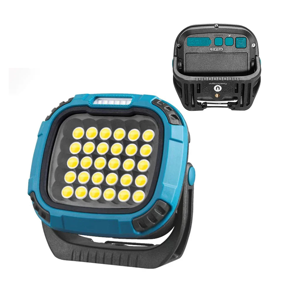 New Portable Led Spotlight Super Bright Led Dimmable Work Light USB Rechargeable for Outdoor Camping Lamp Led Flashlight by