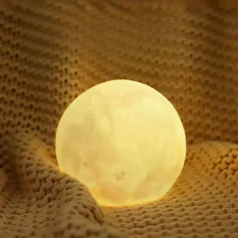 Ultra Cheap LED Moon Lights - Multiple Sizes, Stunning Moon Lamps. DIY, Warm Light, Stand. Birthday Gift. Bedroom Decor.