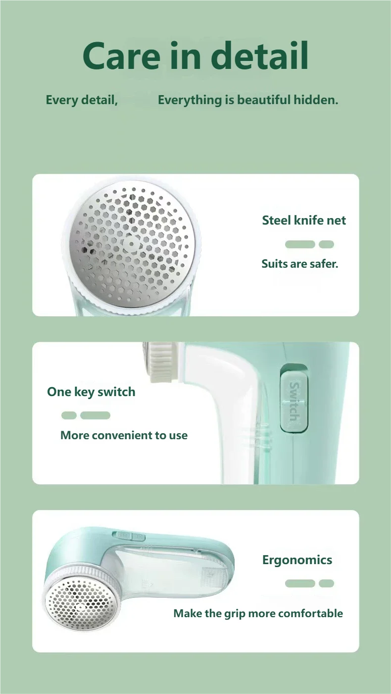 Electric Household Clothes Shaver Fabric Lint Remover Fuzz Electric Fluff Portable Brush blade Professional Lint Remover Trimmer