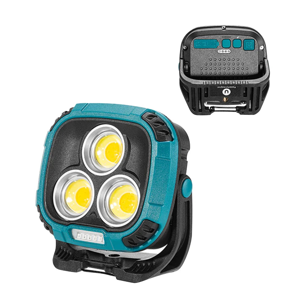 New Portable Led Spotlight Super Bright Led Dimmable Work Light USB Rechargeable for Outdoor Camping Lamp Led Flashlight by