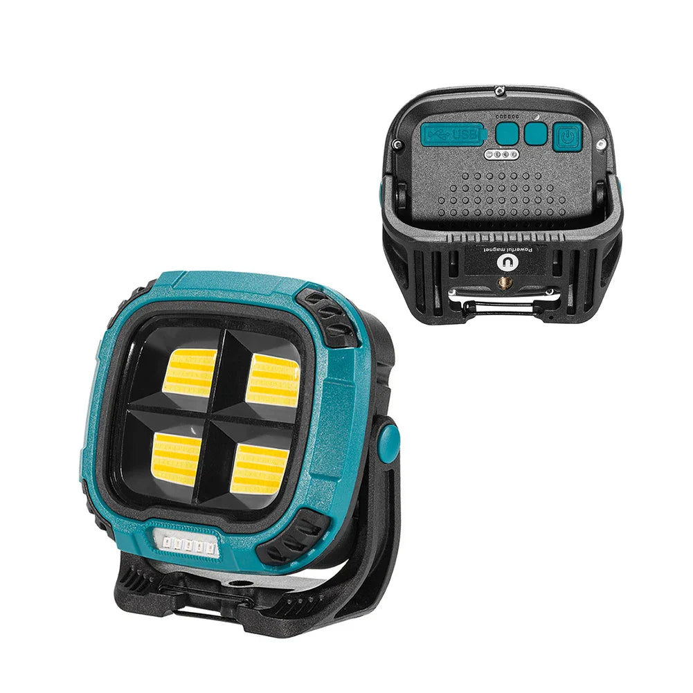 New Portable Led Spotlight Super Bright Led Dimmable Work Light USB Rechargeable for Outdoor Camping Lamp Led Flashlight by