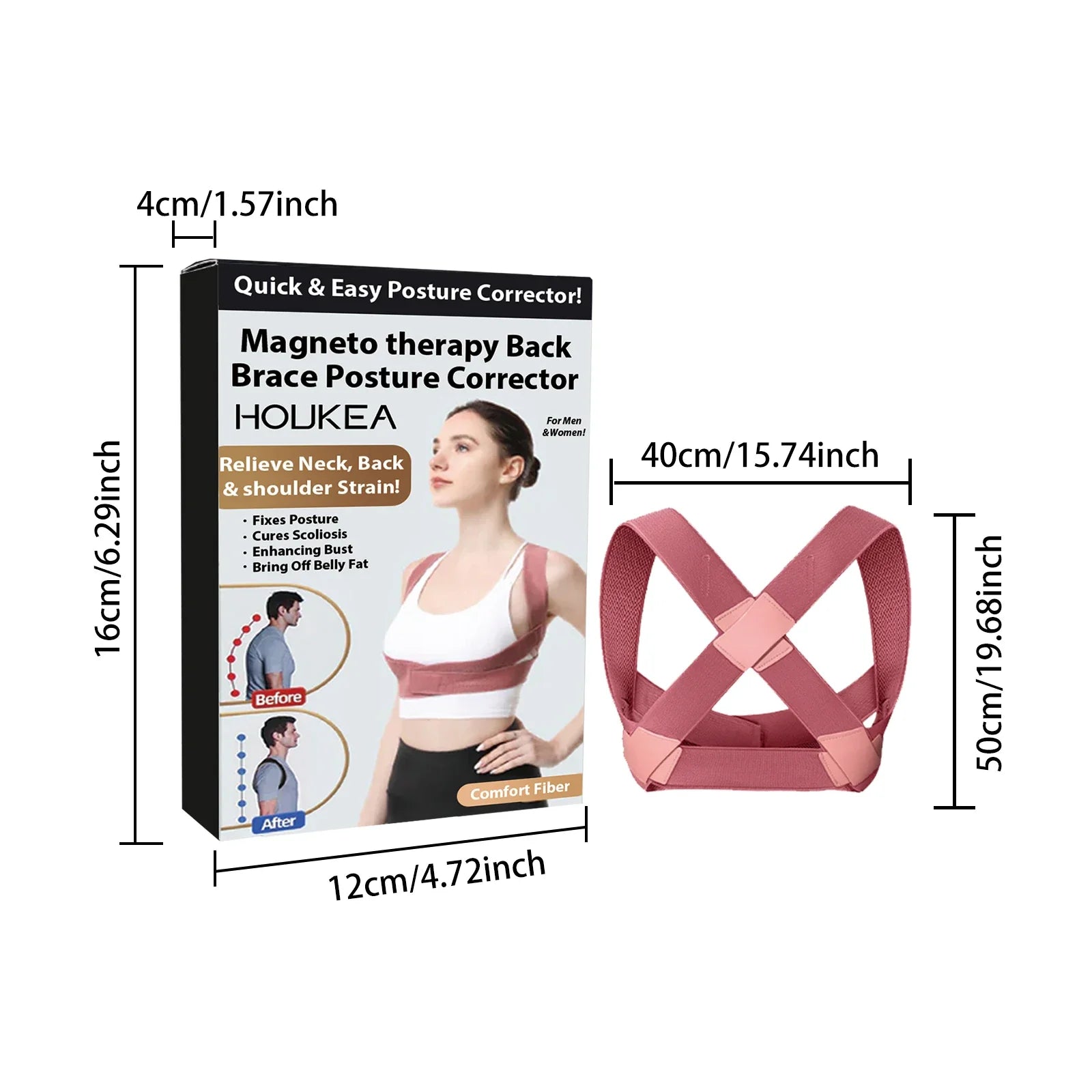 Back Support Posture Brace Body Back Sitting Position Rectifier Adult Writing Humpback Correction