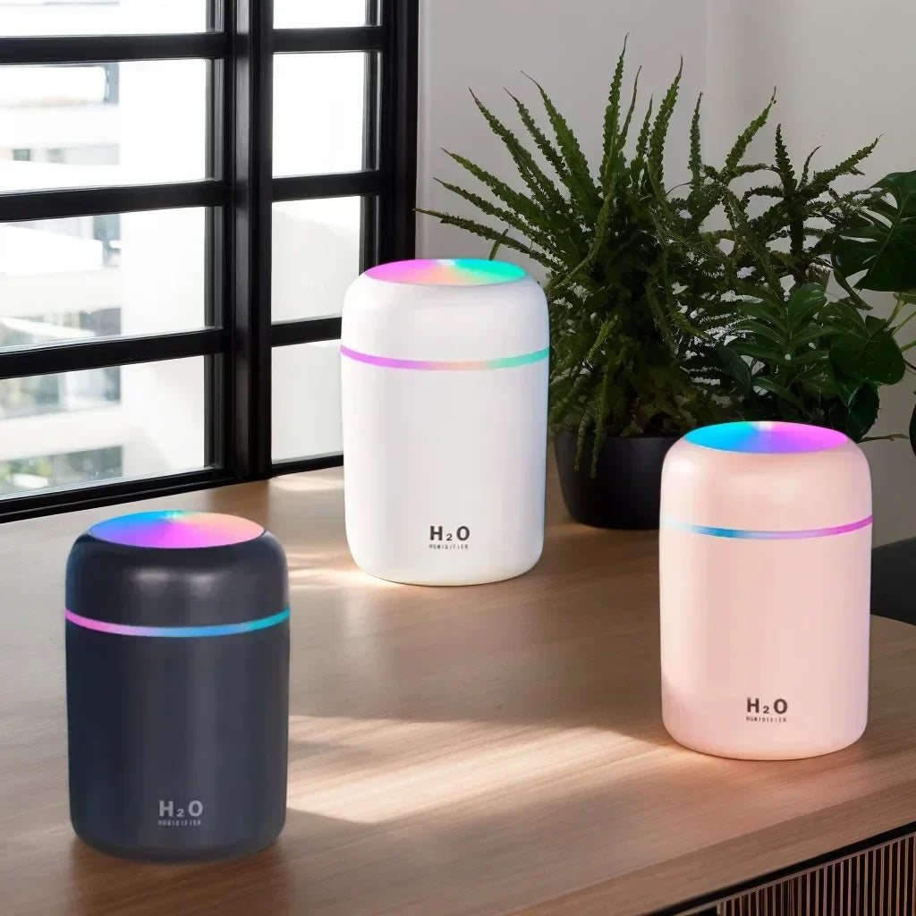 Portable USB Ultrasonic Aroma Diffuser Colorful Humidifier Cool Mist Maker Air Purifier for Home Car