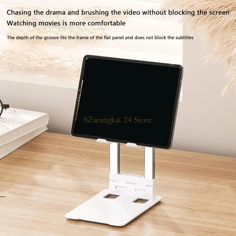 H7BB Universal Tablet Holder for Watching Videos Learning Height Adjustable Gift for Family Kids
