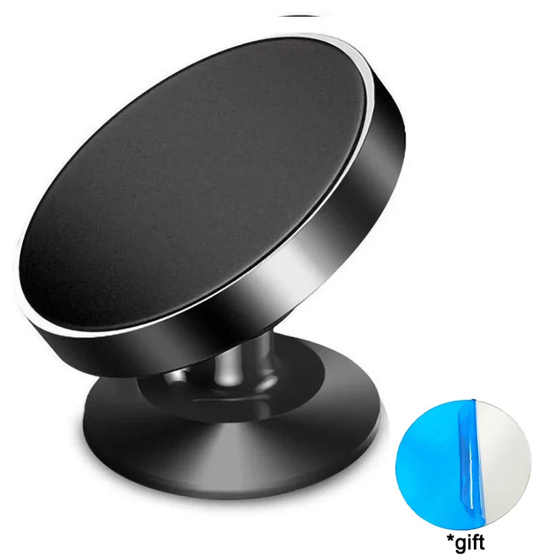 Metal Magnetic Car Phone Holder Mount Mobile Stand Bracket Cell GPS Support Magnet Mount Bracket Stick on Car For iPhone Xiaomi